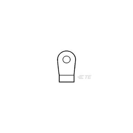Te Connectivity Ring Terminal, #10 Stud Size, 8 AWG, Bare Insulated 321441